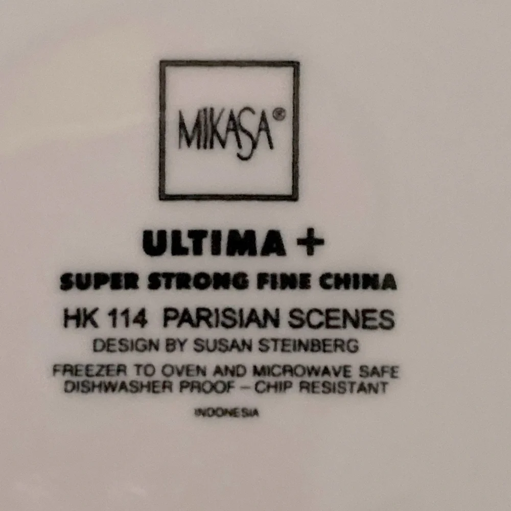 Mikasa Parisian Fine China Plates